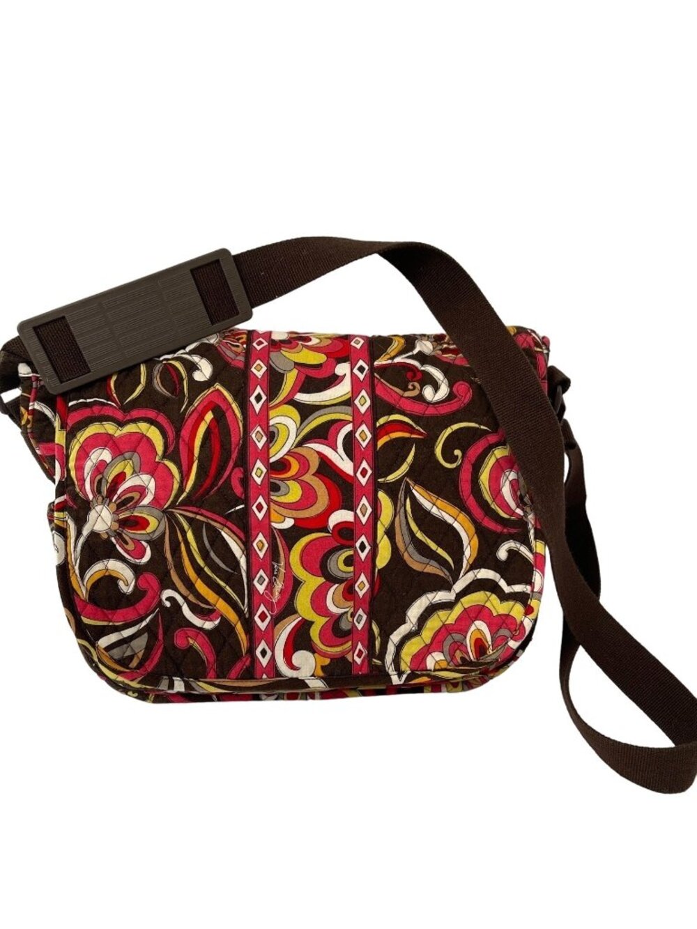Vera Bradley Laptop Messenger Diaper Bag Puccini Pattern Retired